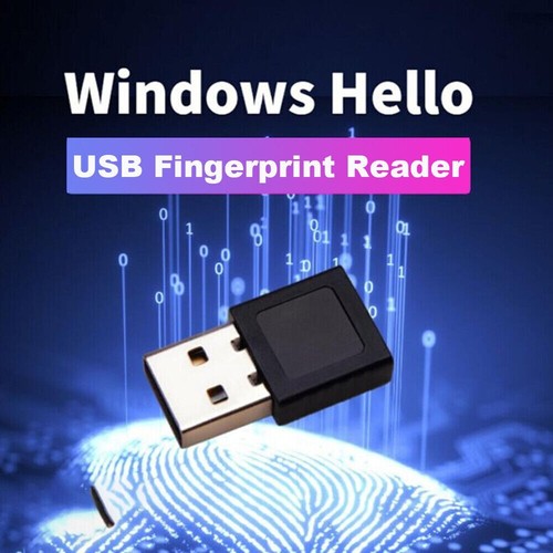 Mini USB Fingerprint Reader Key for Genuine Windows 10 Hello Touch Log In - Picture 1 of 5