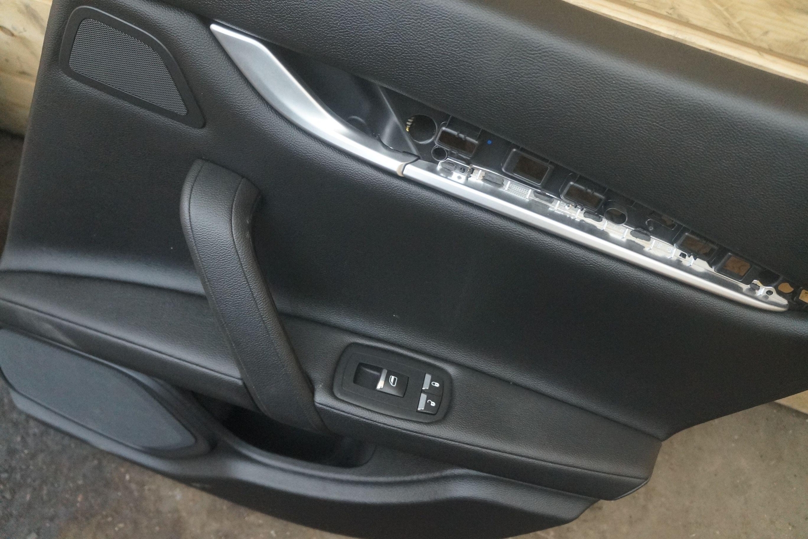 Set 4 Front Rear Left Right Interior Door Trim Panel Black Maserati Ghibli 14-16