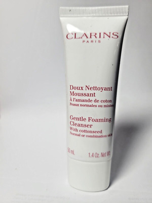 CLARINS Gentle Foaming Cleanser With Cottonseed 1.4 Oz NWOB