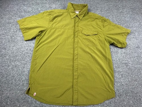 ALPINE DESIGN Button Up Shirt Men's Large Green Preppy Classy Outdoor