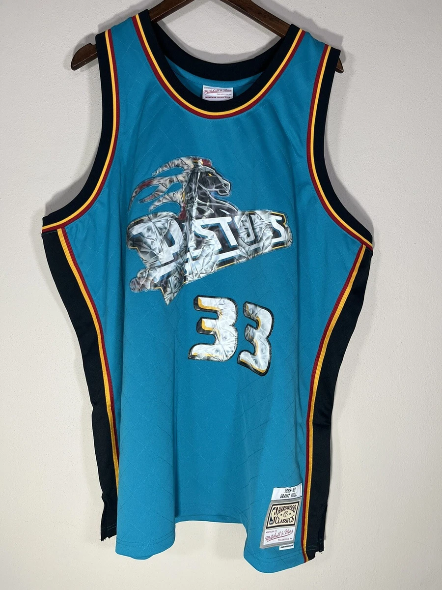 3xl Mitchell & Ness Teal 1998 Detroit Pistons NBA 75th Anniversary