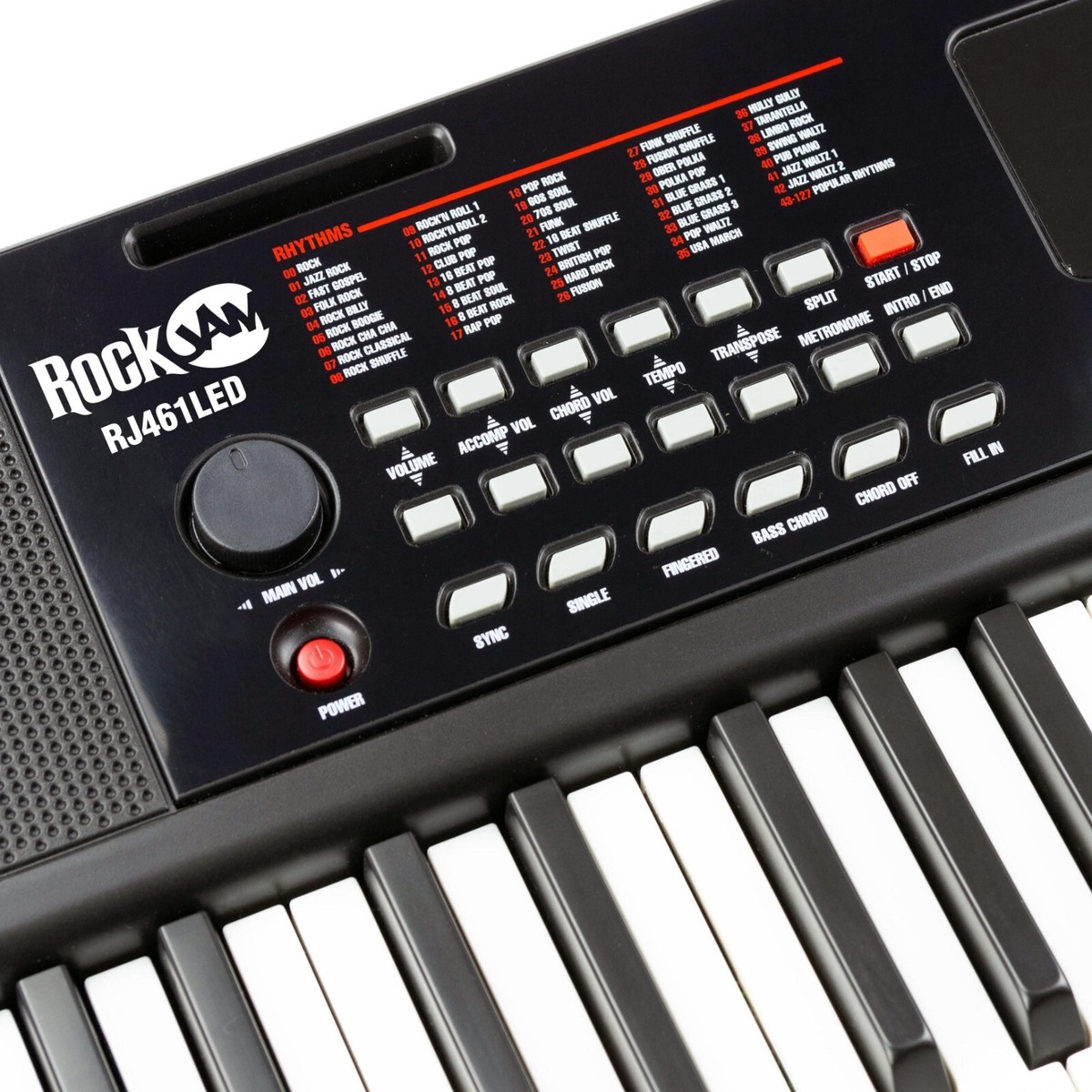 RockJam 61 Key Keyboard Piano with Led Display, Lessons, Keynote
