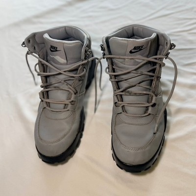 Nike Manoa Leather Boots Smoke Grey Black BQ5239-002 Mens 10.5