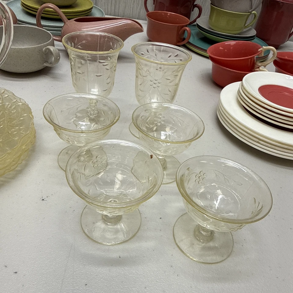 50+ PCS VTG BANNER RUSSEL WRIGHT IDEAL DAPOL WORCESTER WARE Child Dish Sets USA Foto 4 de 4