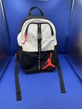 Nike Air Jordan Kids School Backpack Black White Red Jump man