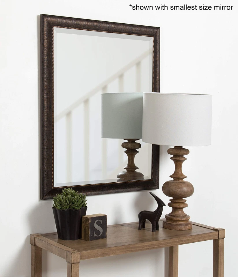 Aldridge Framed Decorative Rectangle Wall Mirror, 22 x 28, Bronze - Image 4 of 4