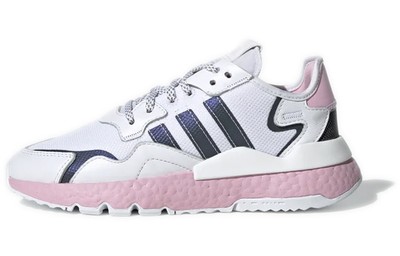 Adidas Nite Jogger Cloud White True Pink Womens-EG7942