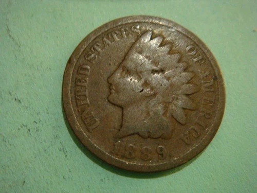 1889 Indian Head Penny IHP Good Condition album filler - actual coin in photo