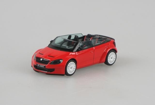 ABREX 143ABC-804BUw 1:43 Skoda Fabia II FL RS2000 Concept (2011) - Red