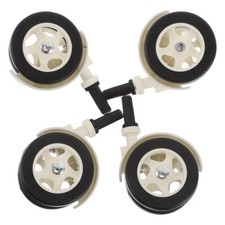 4 Pcs Stepper Wheels Silent Caster Threaded Baby Walker Replacement