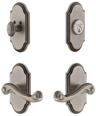 Grandeur ARCNEW_SP_ESET_234_LH Arc Solid Brass Left Handed Single - Grey