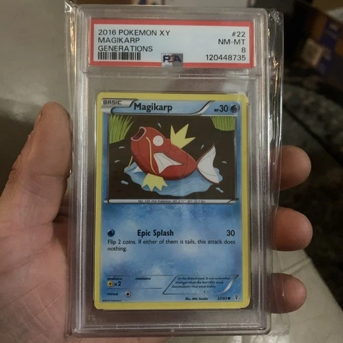 2016 Pokémon XY – Generations  Magikarp #22/83  PSA 8 (NM-MT)