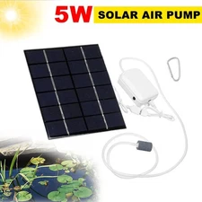 Solar Air Pump Powered Oxygenator Kit Water Aerator For Outdoor Fish Tank Pond