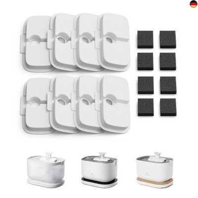 PETLIBRO Trinkbrunnen Filter 8er Pack für Dockstream Katzenbrunnen Trinkbrunnen 