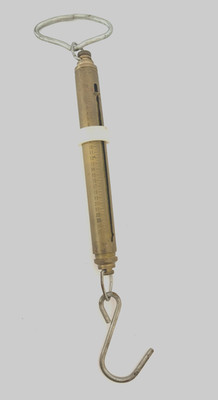 Vintage Manley 2012 Brass 50 lb Fishing Scale Tell-Tale Ring Fish Boat Tackle