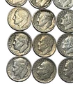 (Lot of 50) Silver Dimes    49 Roosevelt and 1 Mercury   Circulated