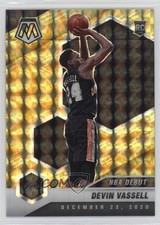 2020-21 Panini Mosaic NBA Debut Reactive Yellow Prizm Devin Vassell #278 1b20