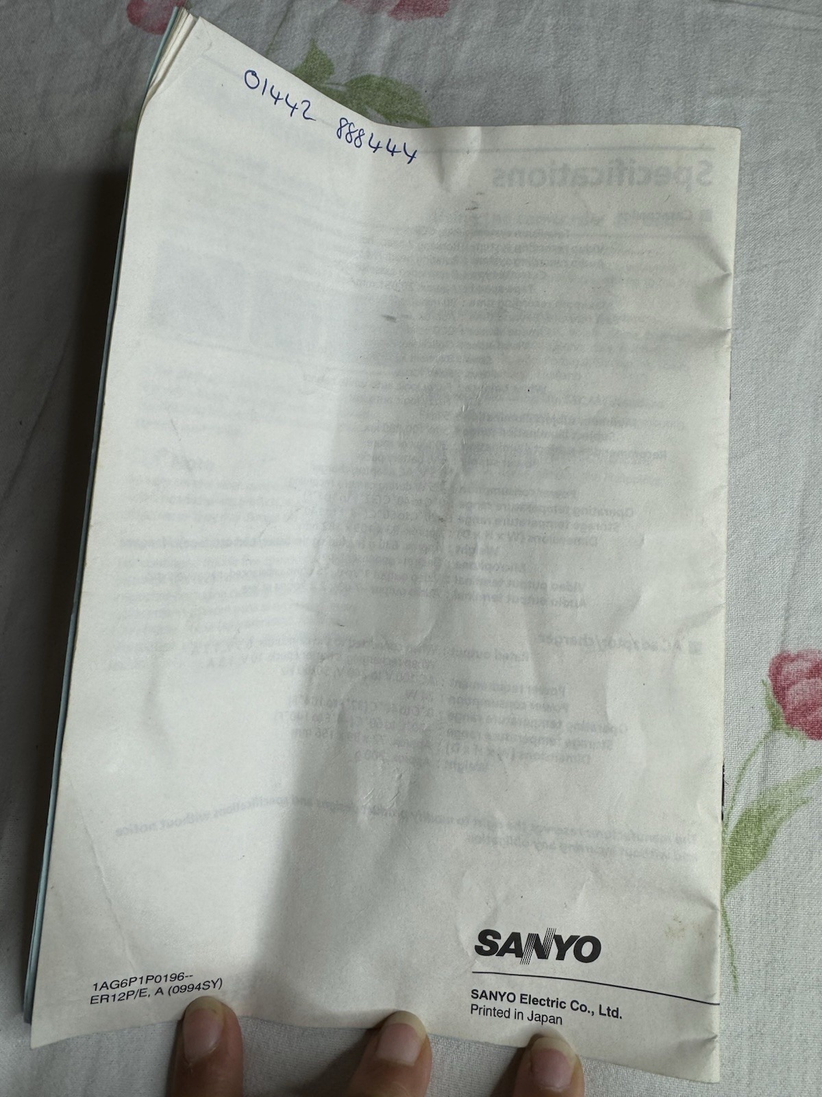 Sanyo VM-PS12 Instruction manual 8mm Camcorder image 2