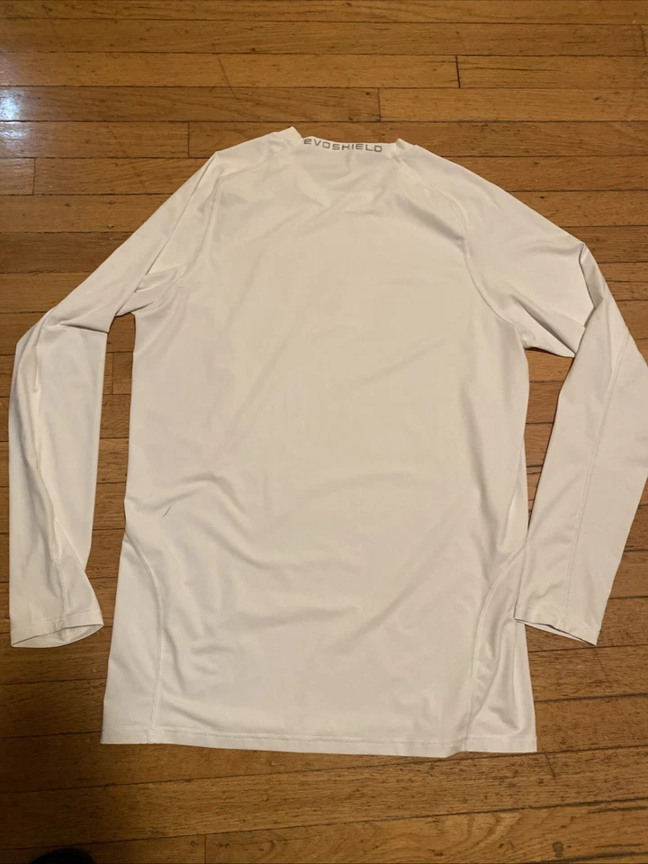 Mens Evoshield Long Sleeve Compression Shirt Size Large White - Image 2 of 3