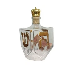Hanukkah 2025 Dreidel Whiskey Bottle Glass Whiskey Bottle Decanter Good Gi D3P7