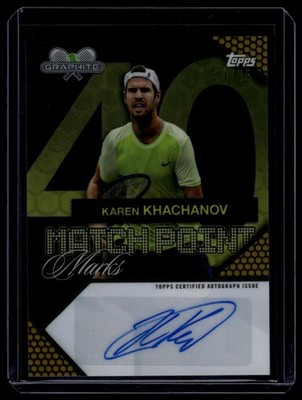 2026 Topps Graphite #MPM-KK Karen Khachanov Match Point Marks Gold Ref #/25