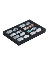 Sunglass Organizer Glasses Trays, Eyeglasses Sunglasses Tray Black Velvet