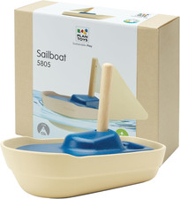   Sailboat Wooden Bath Toy  Eco-Friendly Floating Boat for Kids  Promotes Fine