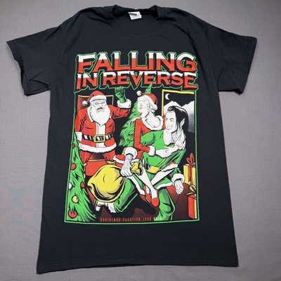 Falling In Reverse Shirt Men s Small 2015 Christmas Tour RARE Santa Ronnie Radke