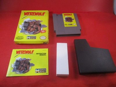 Werewolf The Last Warrior (Nintendo NES) Near Complete w/Box manual game WORKS!