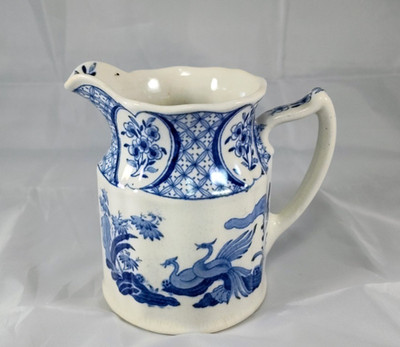 Furnivals Old Chelsea Blue Transferware 12 0z Pitcher Creamer 4.5'' Jug England