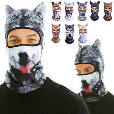 Balaclava Cat Dog Halloween Hat Cute Full Face Hood Mask Animal Ski Riding Masks