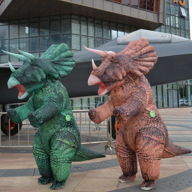 Costume Blow Up Triceratops Costumes for Adults Fancy Dinosaur Cosplay Costume