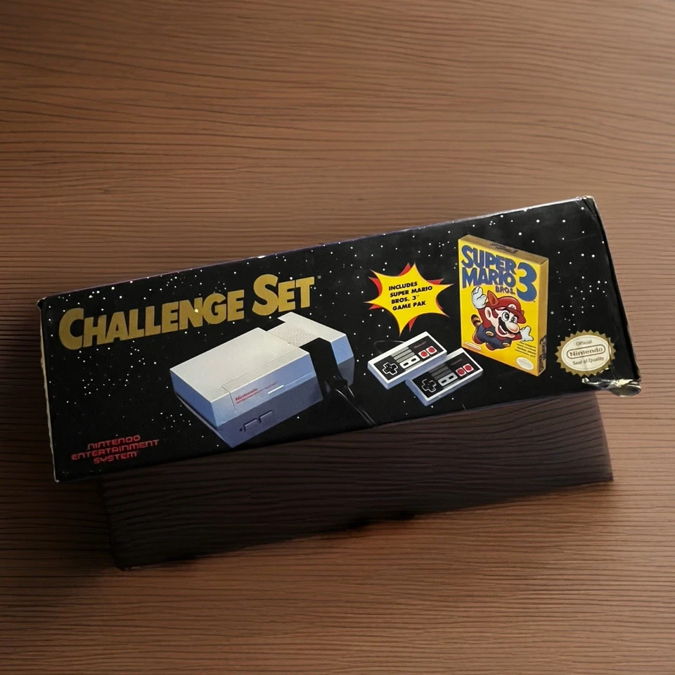 Nintendo NES Challenge Set Console System In Box with Super Mario Bros. 3 Game - Image 4 of 4
