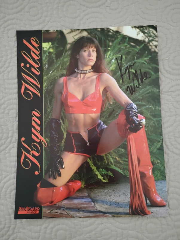 Kym Wilde Signed Promo Ad Slick / 8"x10" / Adult Film Star