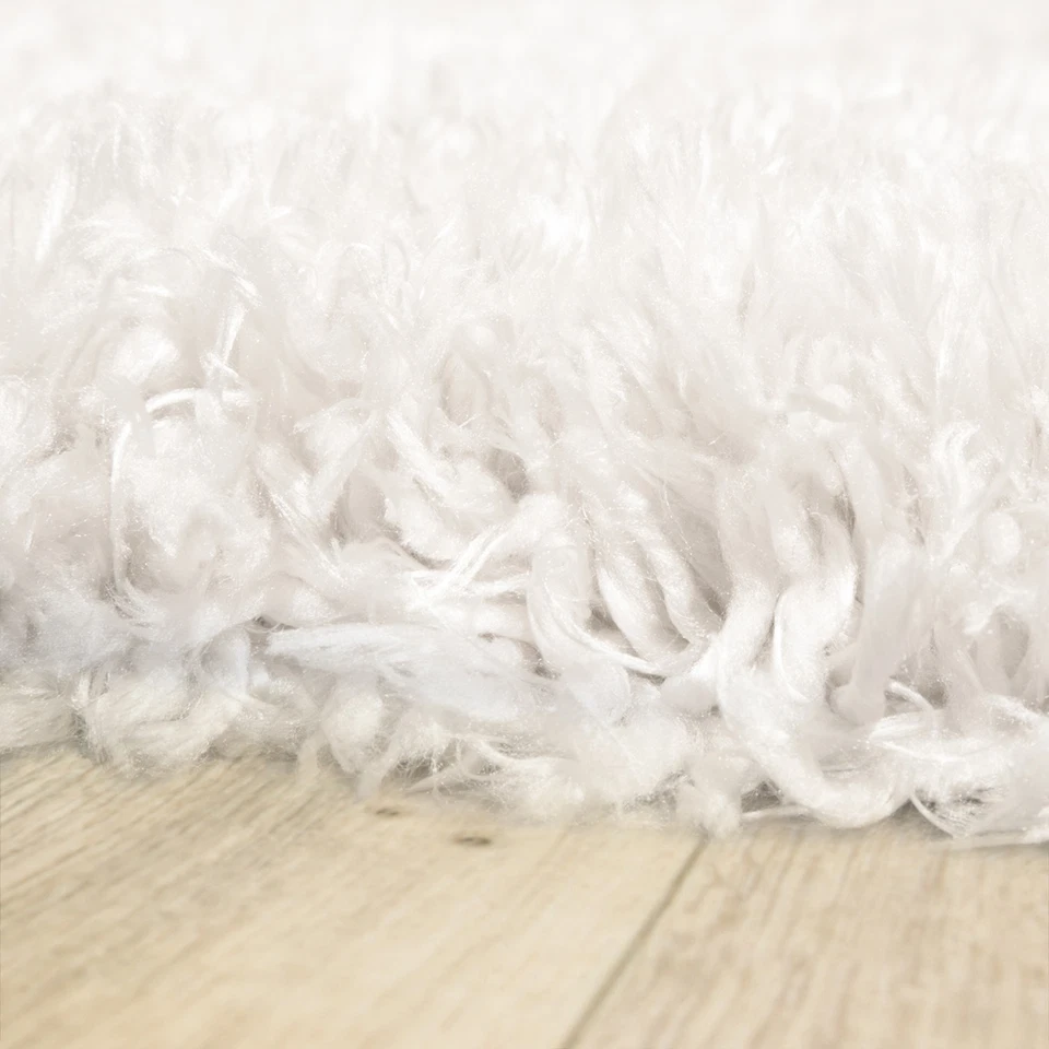 Fellteppich Kunstfell XXL Imitat Flokati Stil  Langflor Teppich Wohnzimmer Weiß - Bild 2 von 4