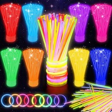 Bulk 100 Pack 8" Neon Glow Sticks Halloween Party Pack Glow Sticks Wholesale