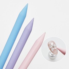 1 St&uuml;ck Beruf eller Doppelkopf-Nagel kunst R&uuml;hrstab Spatel-Silikon-Stab-y