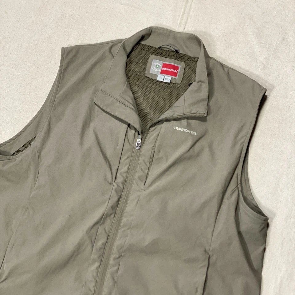 CRAGHOPPERS Nosilife - Men's Insect Shield Gray Outdoor Vest - Size X-Large - XL - Image 2 of 4