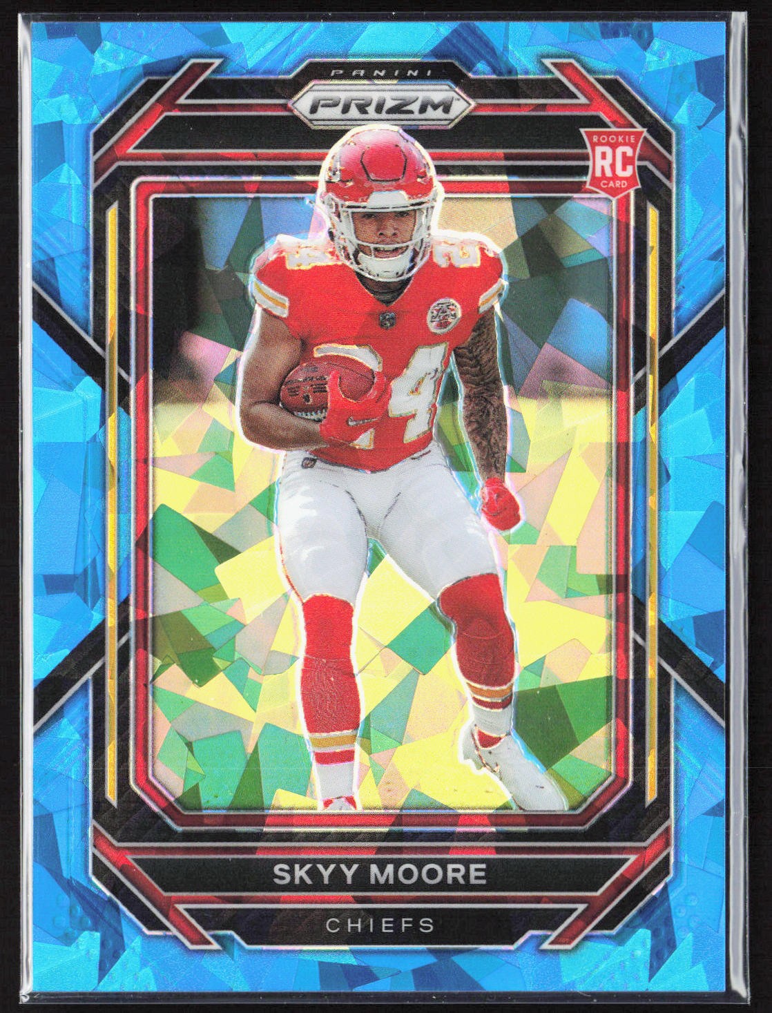 2022 Panini Prizm Skyy Moore Blue Ice Rookie /99 #331 Kansas City Chiefs