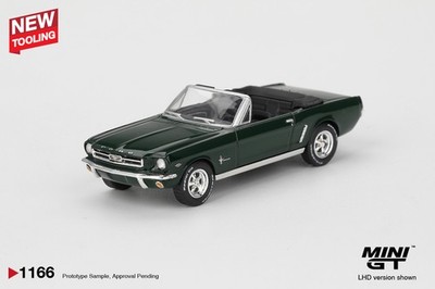 Mini GT 1/64 Ford Mustang Cabrio 1964 Highland Green (LHD) MGT01166-L