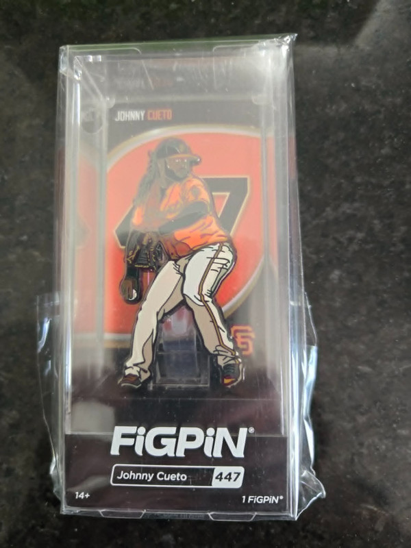 FiGPiN #447 Johnny Cueto San Francisco Giants Dignity Health MLB Enamel Pin New