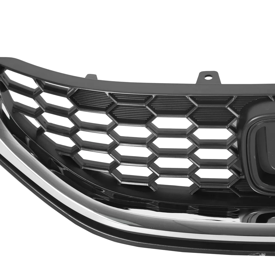 For 2013 2014 2015 Honda Civic Sedan Front Bumper Upper Grille W/Chrome Trim Foto 4 de 4