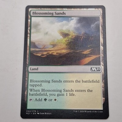 MTG: Blossoming Sands 244/274 - M21 Core Set 2021 Land Common