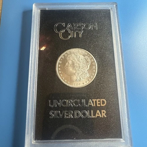 1884 CC GSA Morgan Silver Dollar Brilliant Uncirculated💥Blast White 🔥Beautiful