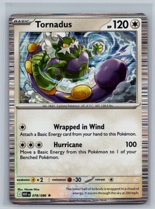 Tornadus 078/086 Holo Rare - Scarlet & Violet: White Flare
