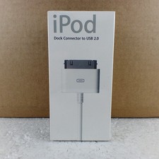 1x NEW Apple iPod Dock Connector to USB 2.0 Cable M9244G/A Vintage 2004 Sealed