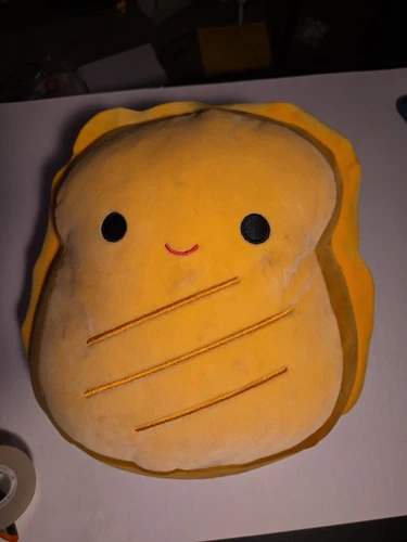 Squishmallows Lil Gouda the Grilled Cheese 11" Golden Yellow & Tan