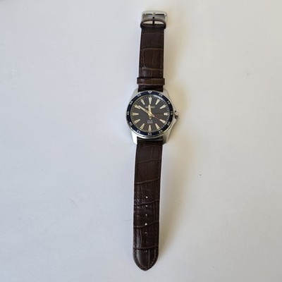 Mens SEIKO Solar 100M V158-OAYO Stainless Steel Blue Face Day Date