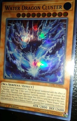 Yu-Gi-Oh! - LEDU-EN036 - WATER DRAGON CLUSTER (super rare holo) - NM/Mint