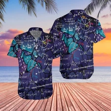 Back To School Math Teacher Pattern   Aloha Hawaiian Shirt